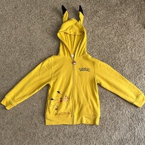 Pikachu Pokémon Jacket with Ears on hood